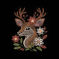 Ripple Floral Deer Embroidery Design - SG21072605