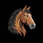 Realistic Bay Horse Embroidery Design - Western Equestrian Motif SG31072682
