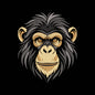 Realistic Chimpanzee Embroidery Design - Primate Portrait Motif SG31072684