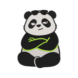 Cool Panda Embroidery Design Funny Panda Sunglasses Cute Animal - SG22042602