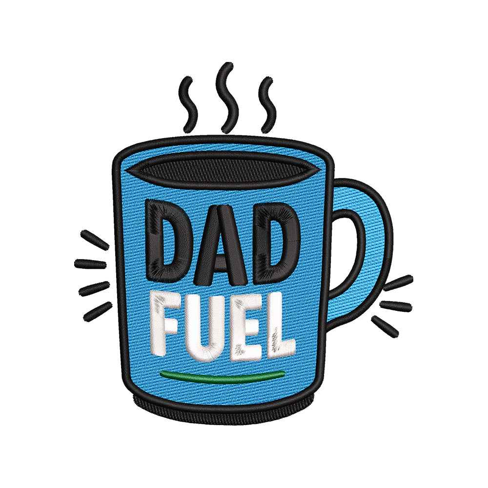 Dad Fuel Father's Day Coffee Mug Embroidery Design - SG22052602