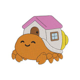 Cute Hermit Crab Embroidery Design | Kawaii Ocean Animal for Kids Clothes, Beach Towels & Nursery Decor - SG22062602