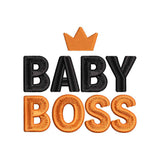 Baby Boss Embroidery Design | Cute Baby Quote for Bodysuits, Bibs & Baby Shower Gifts - SG23062610