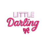 Little Darling Embroidery Design | Cute Baby Quote for Bodysuits, Bibs & Nursery Decor - SG23062612