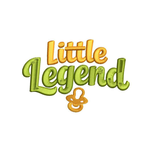 Little Legend Embroidery Design | Cute Baby Quote for Bodysuits, Bibs & Nursery Decor - SG23062614
