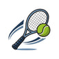 Tennis Racket and Ball Sports Embroidery Design - SG23072608