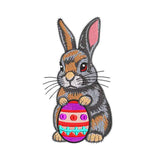 Easter Bunny Holding Egg Embroidery Design - SG240302