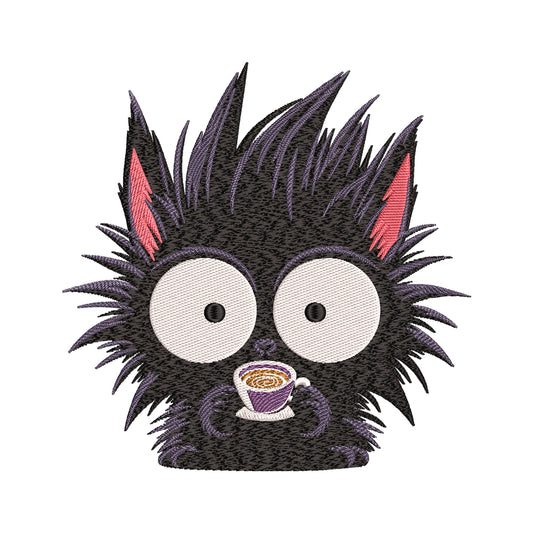 Caffeinated Soot Sprite Embroidery Design - SG240304