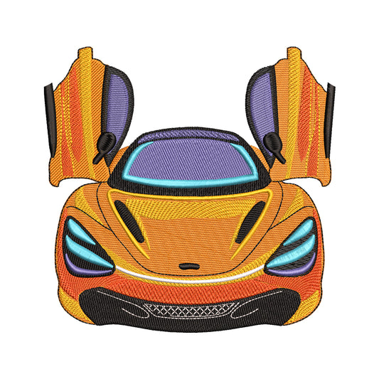 McLaren Supercar with Butterfly Doors Embroidery Design - SG240305