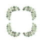 Eucalyptus Wreath Embroidery Design Floral Frame Monogram Greenery Botanical - SG24042601