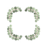 Eucalyptus Wreath Embroidery Design Floral Frame Monogram Greenery Botanical - SG24042601