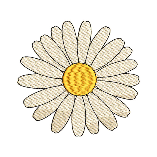 Classic Daisy Flower Embroidery Design - SG240506