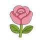 Mini Pink Rose Embroidery Design - Small Classic Floral Motif SG31072691