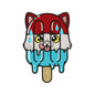 Melting Dog Ice Cream Embroidery Design Cute Puppy Popsicle - SG25042603