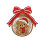 Christmas Teddy Bear Ornament Embroidery Design - SG25092601
