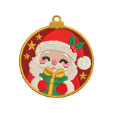 Santa Christmas Ornament Embroidery Design For Machine - SG25102602
