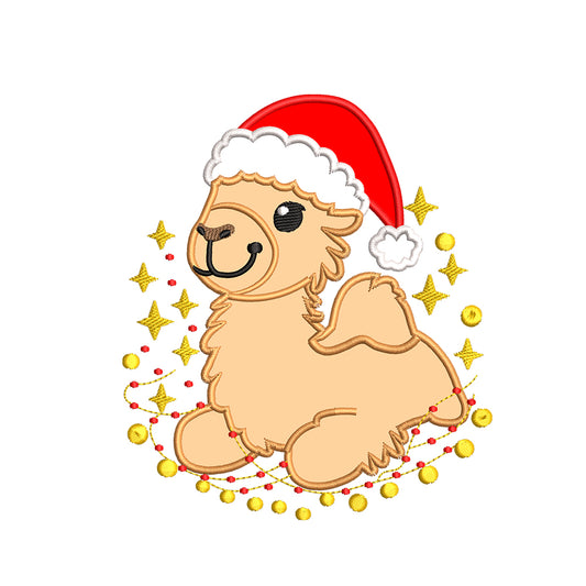 Christmas Camel Appliqué Embroidery Design - SG25102604