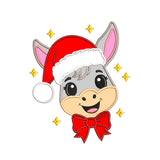 Christmas Donkey Appliqué Embroidery Design - SG25102605