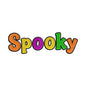 'Spooky' Halloween Text Embroidery Design - SG260505