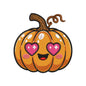 Kawaii Pumpkin with Heart Eyes Embroidery Design - SG260509
