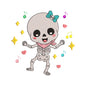 Kawaii Dancing Skeleton Embroidery Design - SG260528