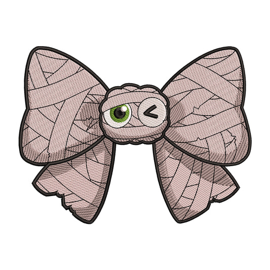 Mummy Wrap Bow Embroidery Design - SG260548