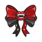 Vampire Fangs Bow Embroidery Design - SG260557