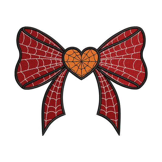 Spiderweb Bow Embroidery Design - SG260560