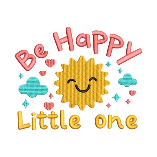 Be Happy Little One Sun Embroidery Design - SG27062404