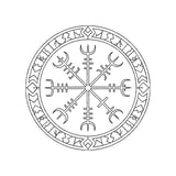 Vegvisir Viking Compass Embroidery Design - Norse Runic Symbol SG31072698