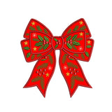 Christmas Holly Bow Embroidery Designs For Machine - SG28102606
