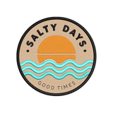 Salty Days Good Times Embroidery Design Summer Beach Sunset Ocean - SG29052604