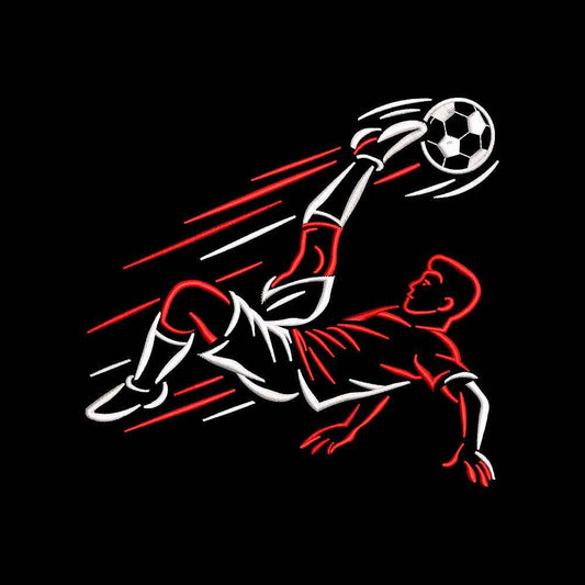 Soccer Player Embroidery Design Football Athlete Sports - SG29052609