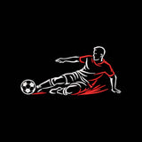 Soccer Slide Tackle Embroidery Design Football Sports Athlete - SG29052610