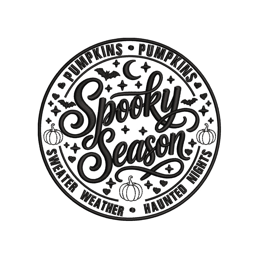 Halloween Spooky Season Embroidery Design - SG29072601