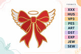 Christmas Angel Bow Machine Embroidery Designs - SG29092602