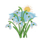 Spring Snowdrops Embroidery Design - SG300302