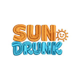 Sun Drunk Embroidery Design | Funny Summer Quote - SG30062604