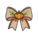Halloween Pumpkin Bow Embroidery Design - SG30072602
