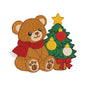 Christmas Teddy Bear with Tree Embroidery Design - SG30092604