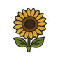 Golden Sunflower Embroidery Design - Summer Floral Motif SG31072604
