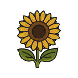 Golden Sunflower Embroidery Design - Summer Floral Motif SG31072604