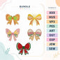 Summer Fruit & Sweet Bow Embroidery Bundle Watermelon Butterfly Citrus Ice Cream