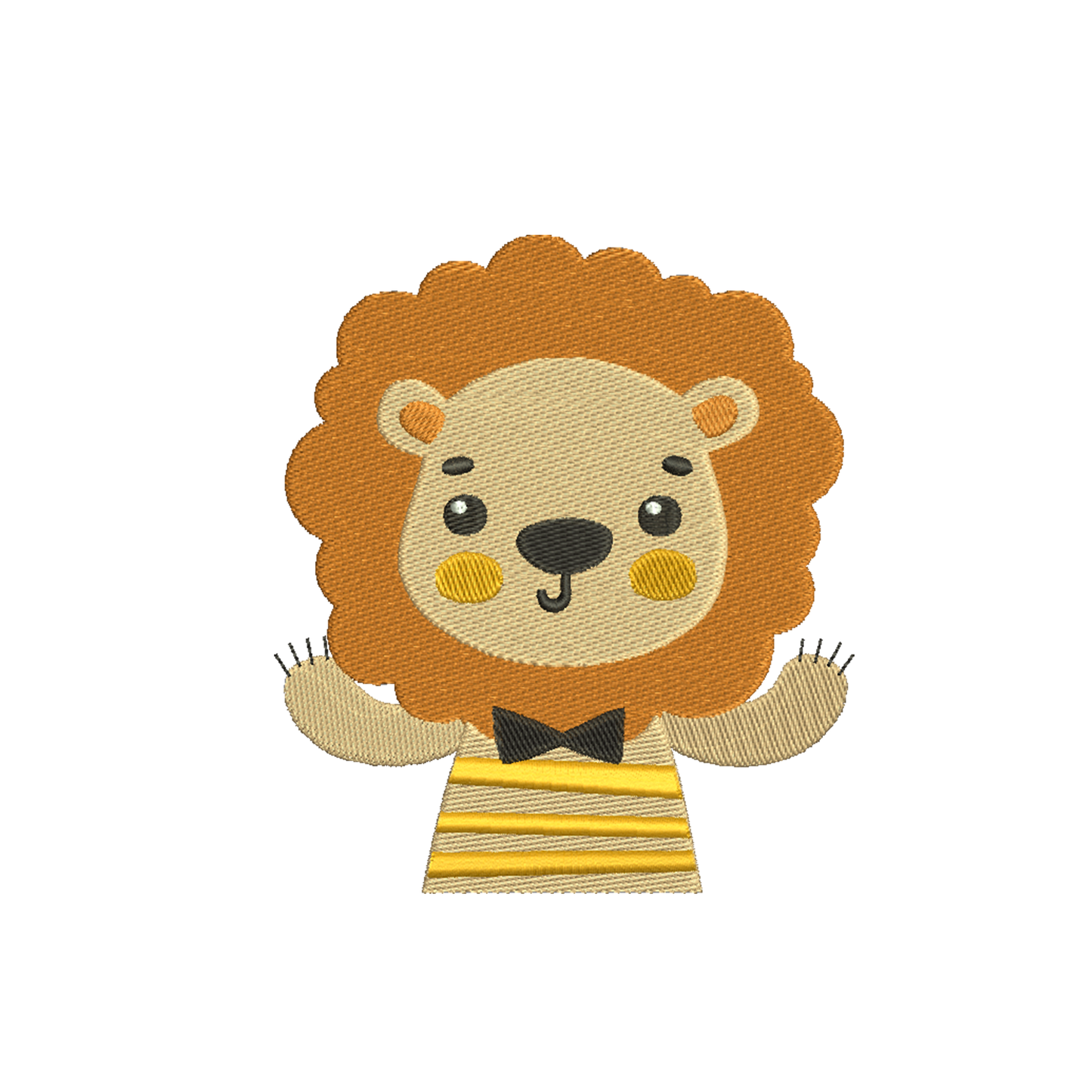 Lion Embroidery Machine Designs Animals - 170128
