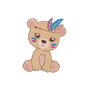 Cute bear embroidery designs for babies - 110069