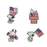 Snoopy Independence day machine embroidery bundle